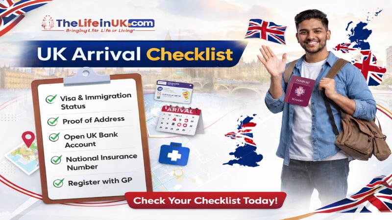 UK arrival checklist