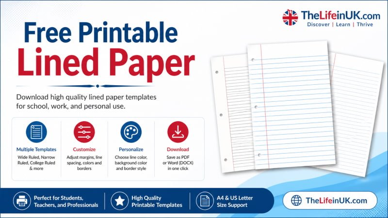 Free Printable Lined Paper